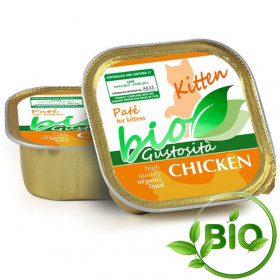 Пастет за малки котенца BioGustosita Pate Kitten Chicken с 99% прясно пилешко месо, годно за човешка консумация
